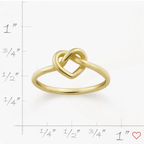 James Avery 14k Delicate Heart Knot Ring - Picture 5 of 5